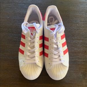 Red Adidas Superstars